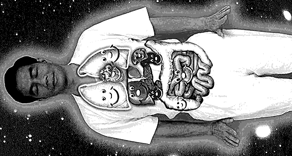 man with organs